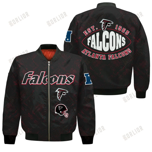 Atlanta Falcons Football Team 2024 - 25 Continue Writing The Dream Bomber Jacket