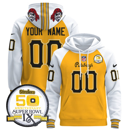 Pittsburgh Steelers 2024 Custom Pullover Hoodie V3 - All Stitched