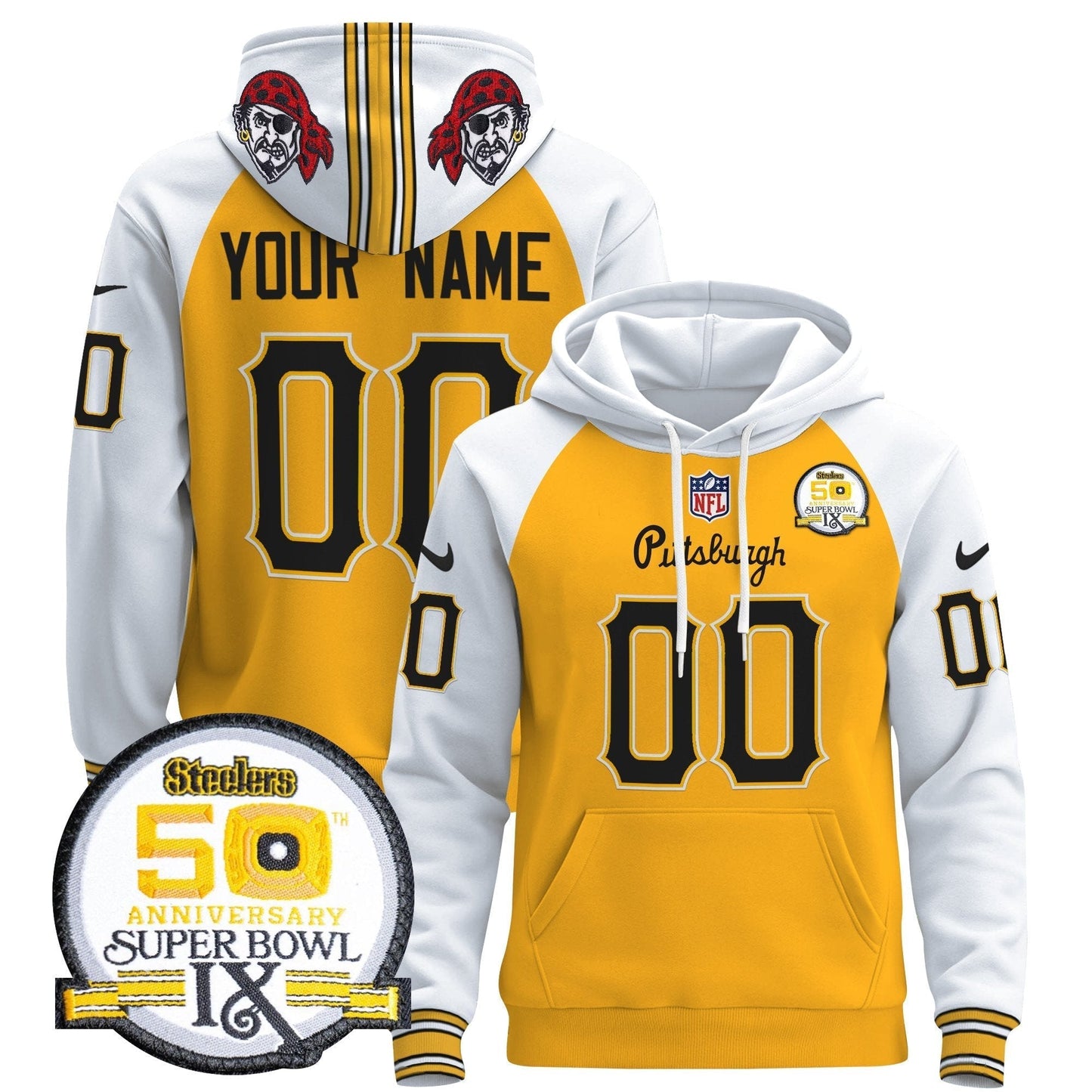 Pittsburgh Steelers 2024 Custom Pullover Hoodie V3