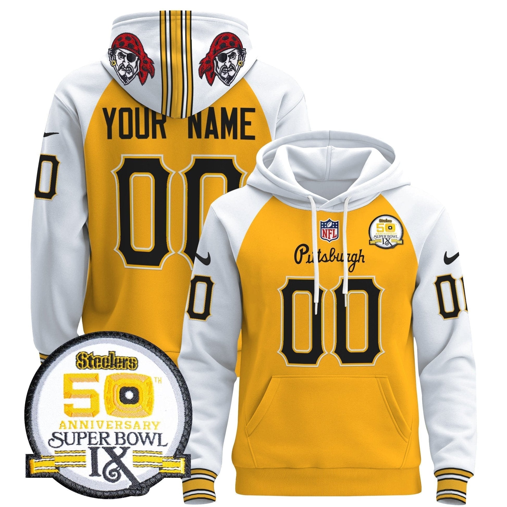 Pittsburgh Steelers 2024 Custom Pullover Hoodie V3