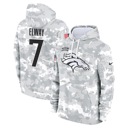 Denver Broncos 2024 Salute to Service Fleece Pullover Hoodie - All Stitched