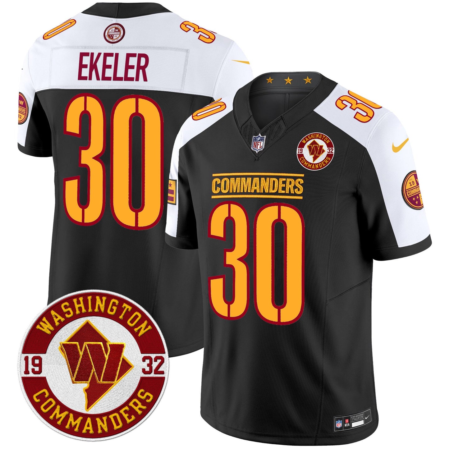 Washington Commanders 2024 Vapor Limited Jersey - Est. 1932 Patch - All Stitched