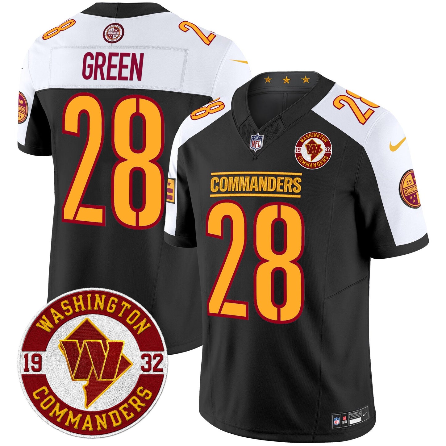 Washington Commanders 2024 Vapor Limited Jersey - Est. 1932 Patch - All Stitched