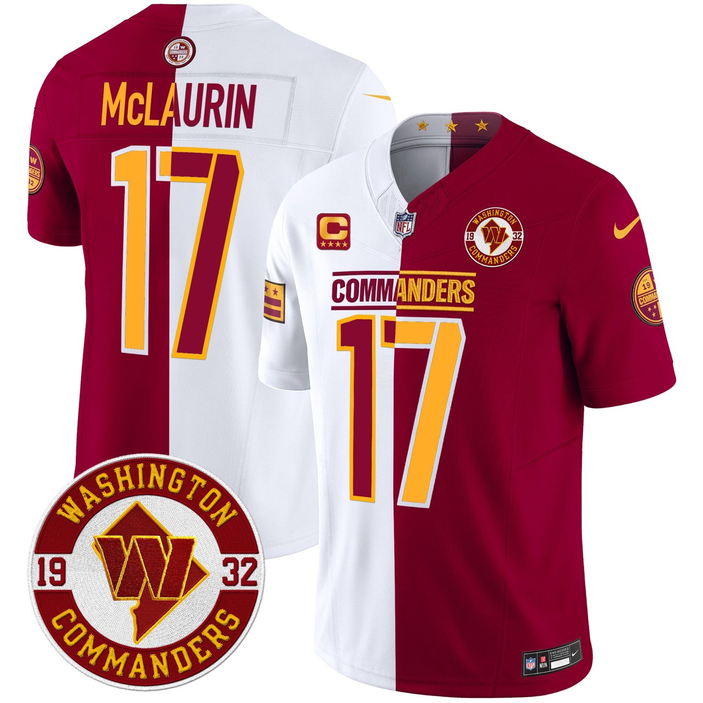 Washington Commanders 2024 Vapor Limited Jersey - Est. 1932 Patch - All Stitched