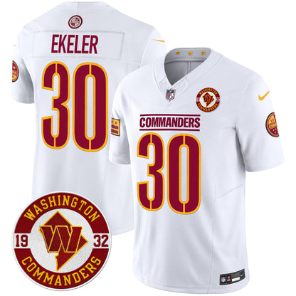 Washington Commanders 2024 Vapor Limited Jersey - Est. 1932 Patch - All Stitched