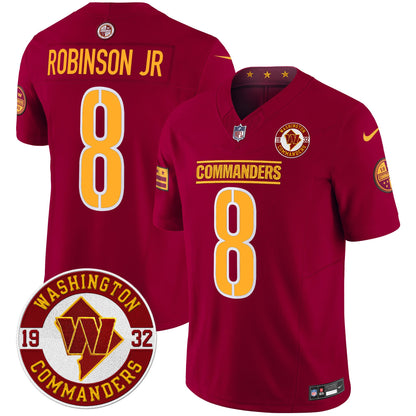 Washington Commanders 2024 Vapor Limited Jersey - Est. 1932 Patch - All Stitched