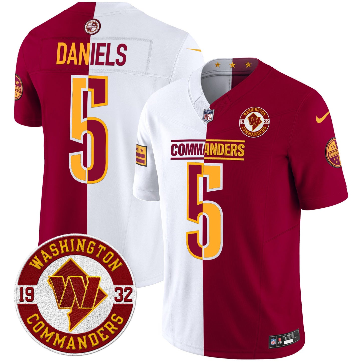 Washington Commanders 2024 Vapor Limited Jersey - Est. 1932 Patch - All Stitched