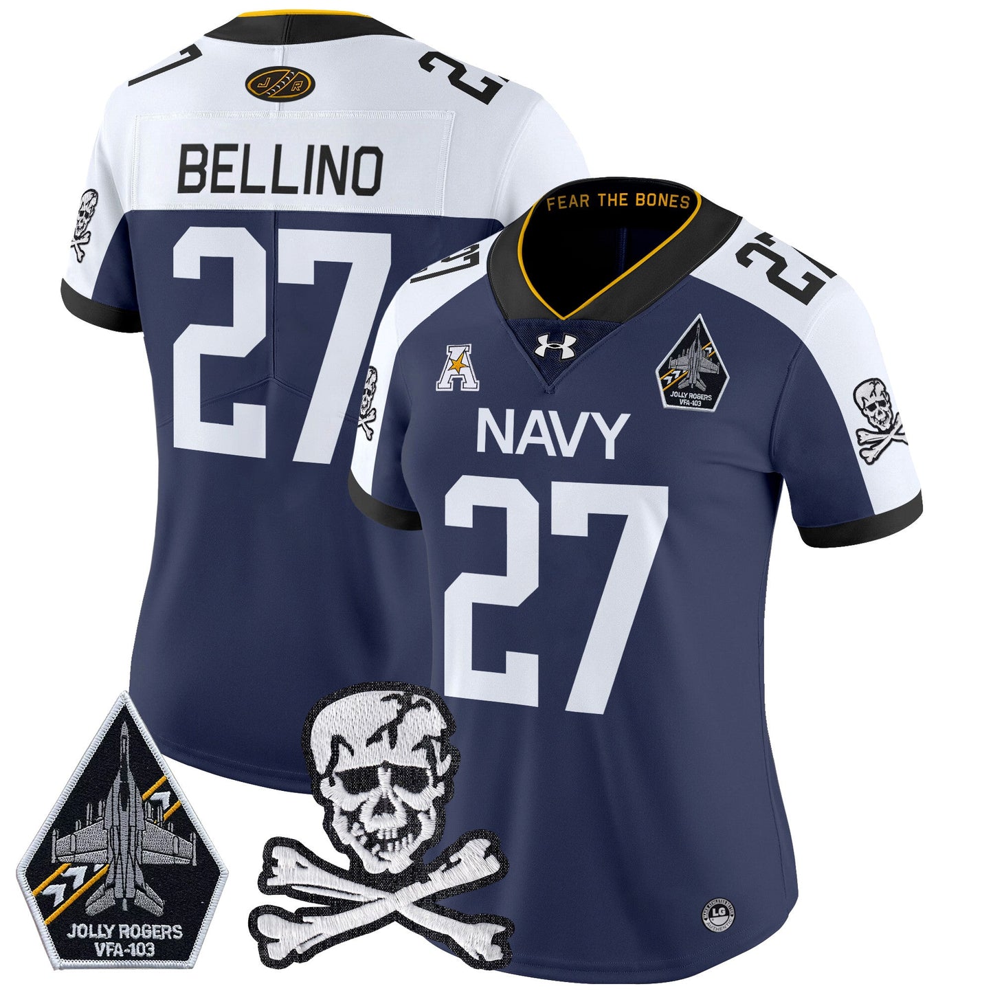 Women Navy Midshipmen 2024 Vapor Limited Jersey - All Stitched