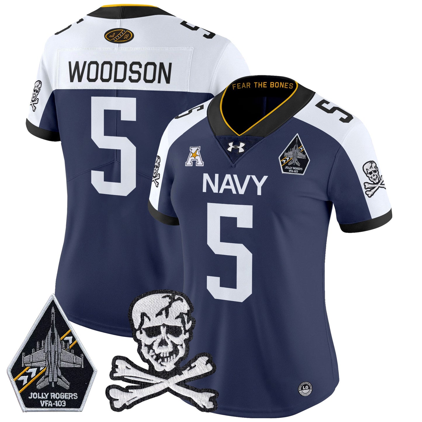 Women Navy Midshipmen 2024 Vapor Limited Jersey - All Stitched