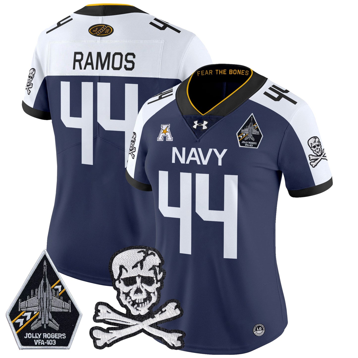 Women Navy Midshipmen 2024 Vapor Limited Jersey - All Stitched