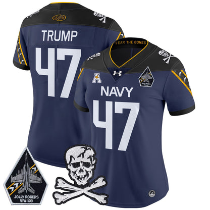 Women Navy Midshipmen 2024 Vapor Limited Jersey - All Stitched