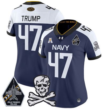 Women Navy Midshipmen 2024 Vapor Limited Jersey - All Stitched