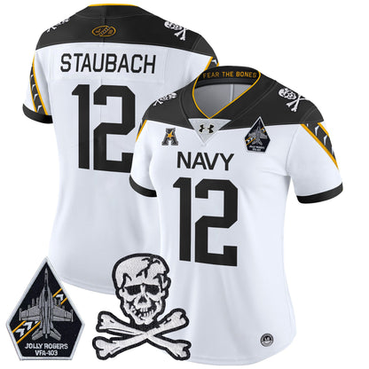 Women Navy Midshipmen 2024 Vapor Limited Jersey - All Stitched