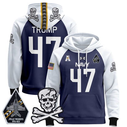 Navy Midshipmen 2024 Pullover Hoodie V2 - Stitched