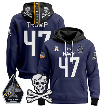 Navy Midshipmen 2024 Pullover Hoodie V2 - Stitched