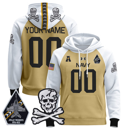 Navy Midshipmen 2024 Custom Pullover Hoodie V2 - Stitched