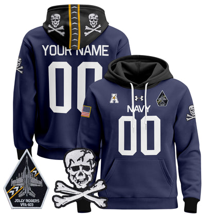 Navy Midshipmen 2024 Custom Pullover Hoodie V2 - Stitched