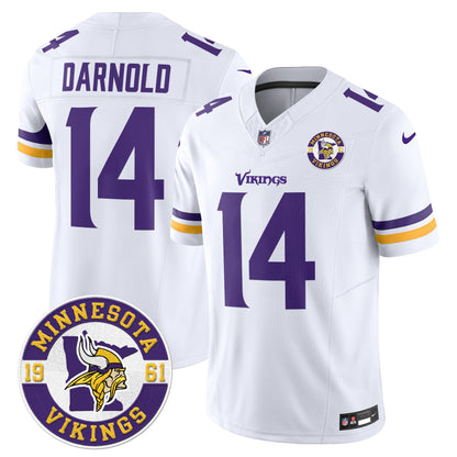 Minnesota Vikings 2024 Vapor Limited Jersey V2 - Est. 1961 Patch - All Stitched