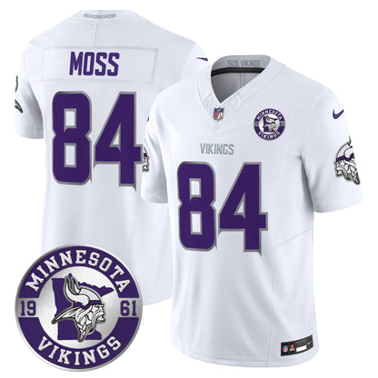 Minnesota Vikings 2024 Vapor Limited Jersey V2 - Est. 1961 Patch - All Stitched