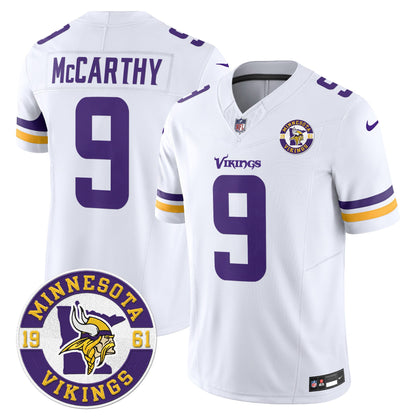 Minnesota Vikings 2024 Vapor Limited Jersey V2 - Est. 1961 Patch - All Stitched