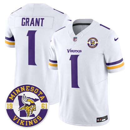 Minnesota Vikings 2024 Vapor Limited Jersey V2 - Est. 1961 Patch - All Stitched