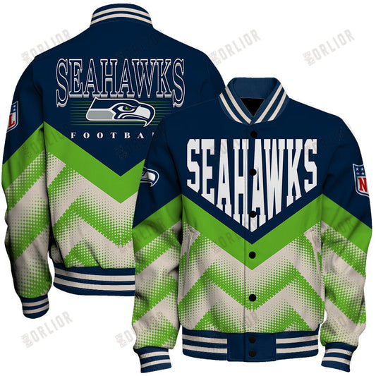 Seattle Seahawks Football Team 2024 - 25 We Are One Unisex Varsity Jacket