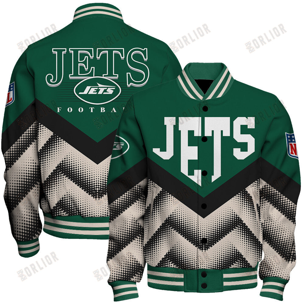 New York Jets Football Team 2024 - 25 We Are One Unisex Varsity Jacket