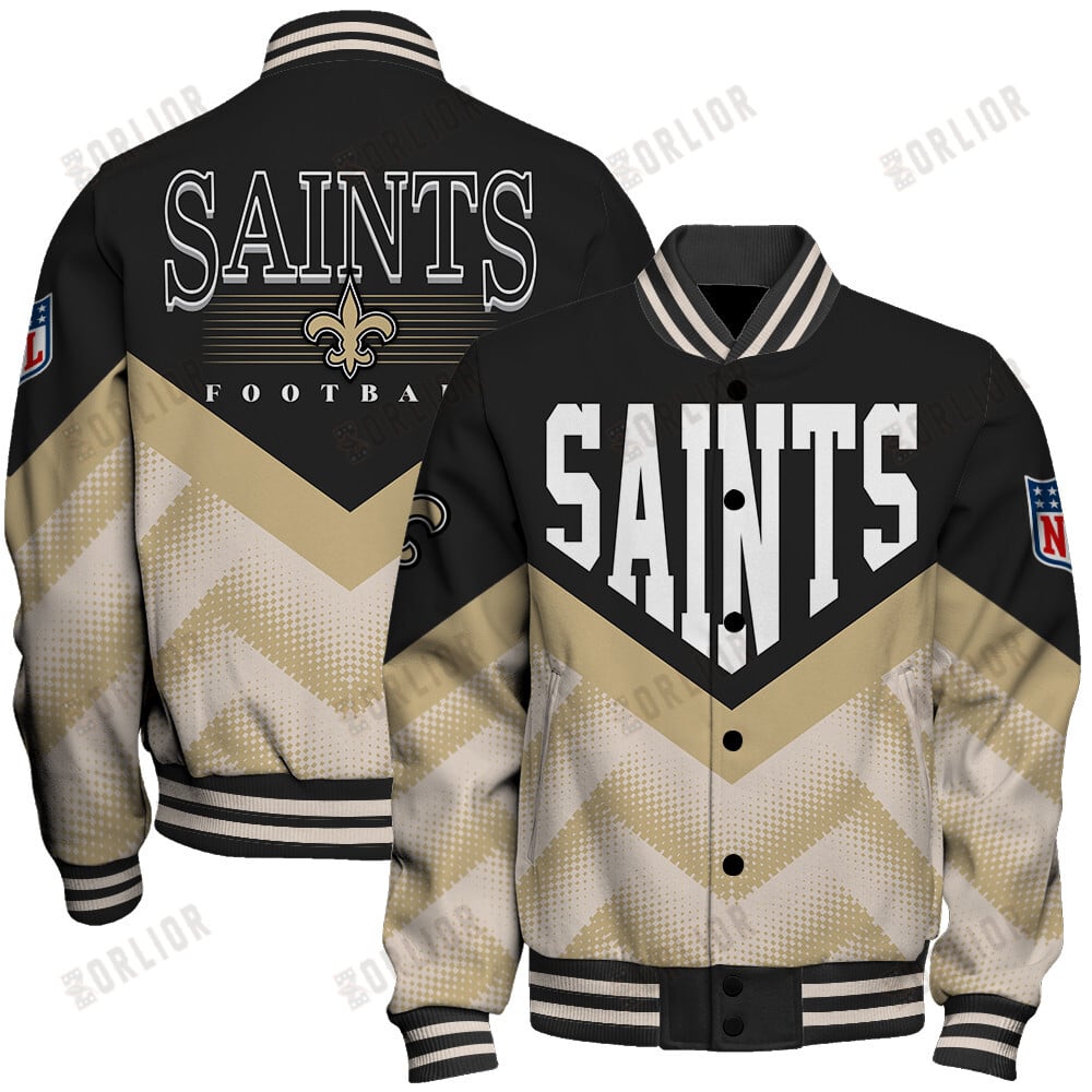 New Orleans Saints Football Team 2024 - 25 We Are One Unisex Varsity Jacket
