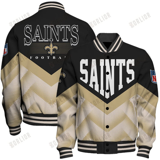 New Orleans Saints Football Team 2024 - 25 We Are One Unisex Varsity Jacket