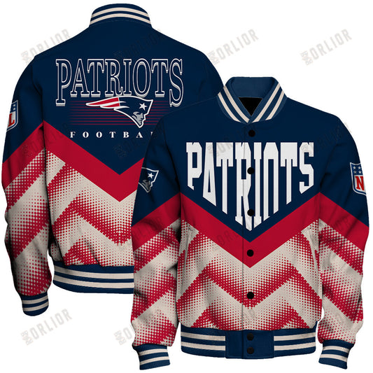 New England Patriots Football Team 2024 - 25 We Are One Unisex Varsity Jacket
