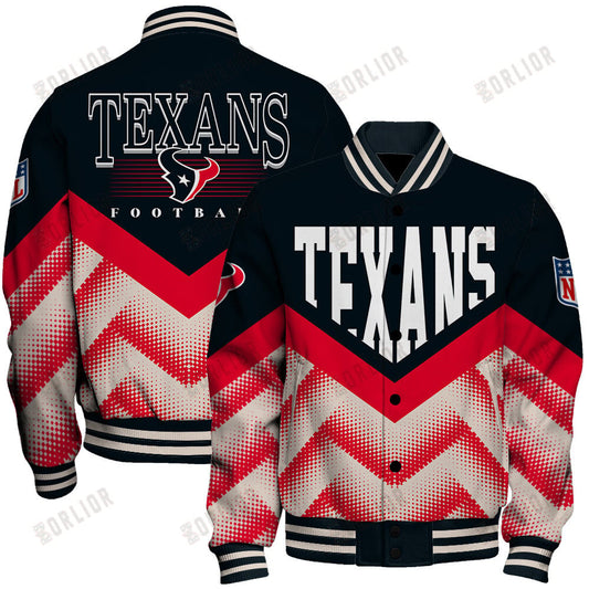 Houston Texans Football Team 2024 - 25 We Are One Unisex Varsity Jacket