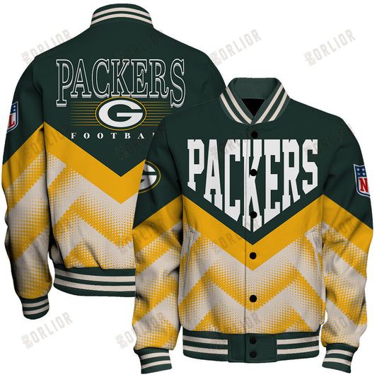 Green Bay Packers Football Team 2024 - 25 We Are One Unisex Varsity Jacket