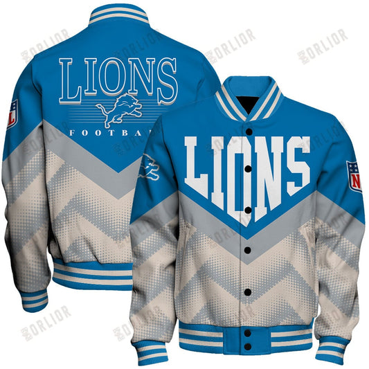 Detroit Lions Football Team 2024 - 25 We Are One Unisex Varsity Jacket