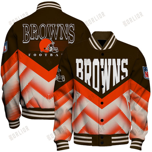 Cleveland Browns Football Team 2024 - 25 We Are One Unisex Varsity Jacket