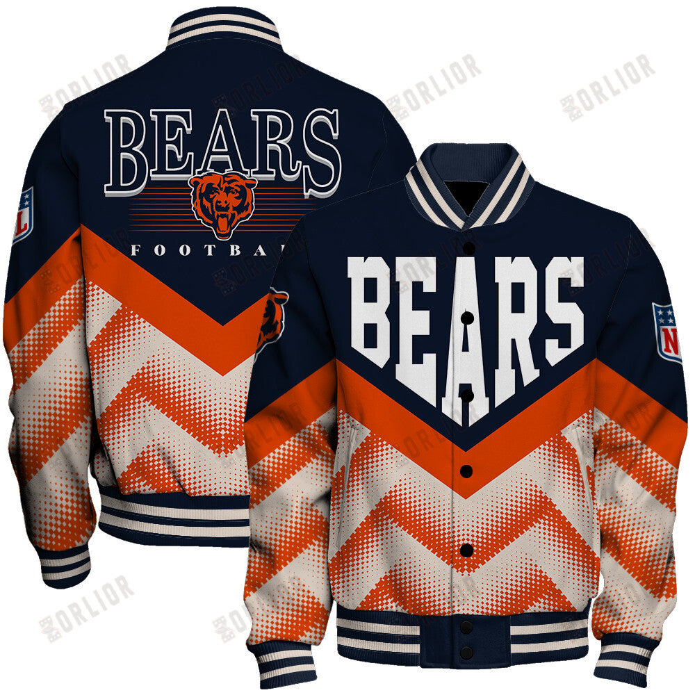 Chicago Bears Football Team 2024 - 25 We Are One Unisex Varsity Jacket