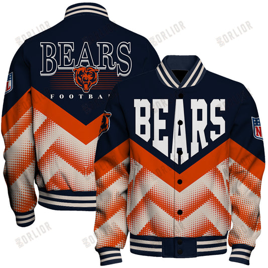 Chicago Bears Football Team 2024 - 25 We Are One Unisex Varsity Jacket