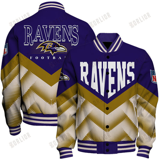Baltimore Ravens Football Team 2024 - 25 We Are One Unisex Varsity Jacket
