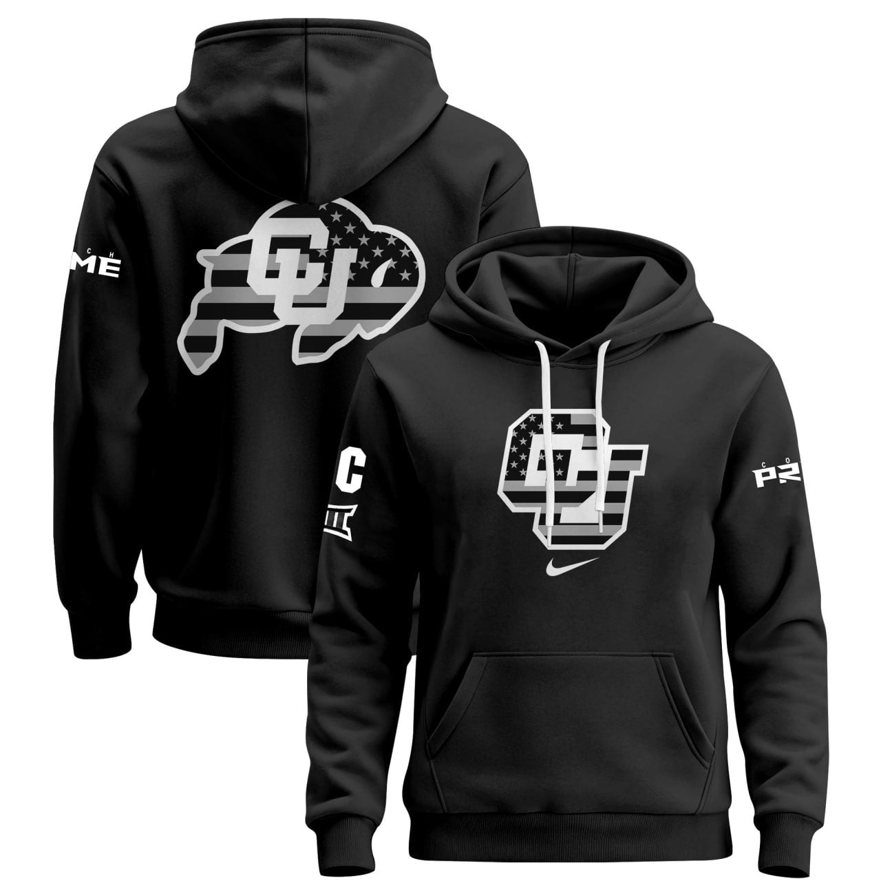 Colorado Buffaloes American Veterans 2024 Black Hoodie