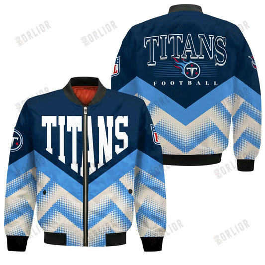 Tennessee Titans Football Team 2024 - 25 We Are One Bomber Jacket