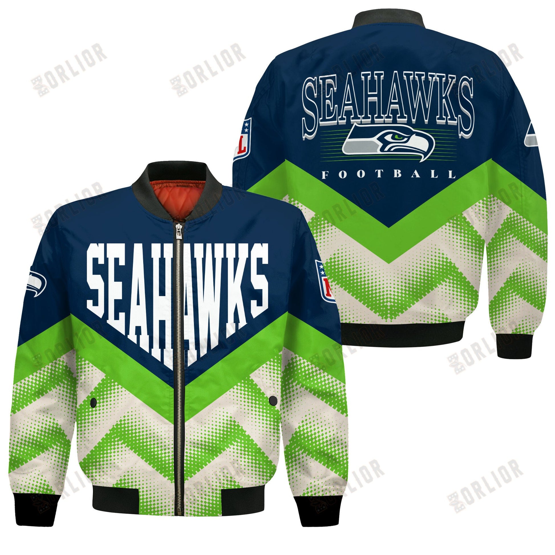 Seattle Seahawks Football Team 2024 - 25 We Are One Bomber Jacket