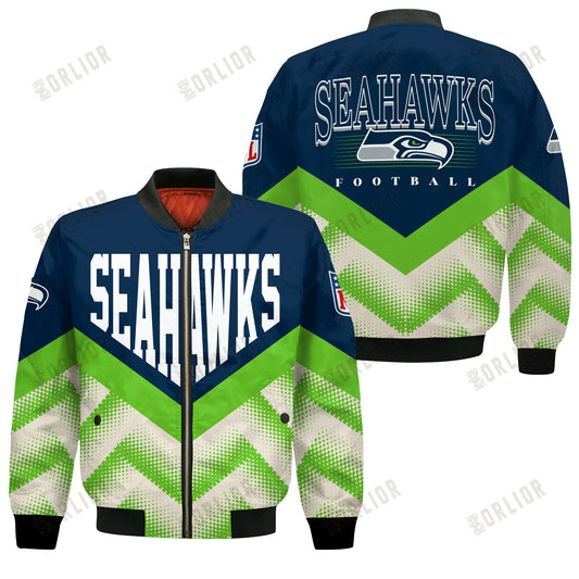 Seattle Seahawks Football Team 2024 - 25 We Are One Bomber Jacket
