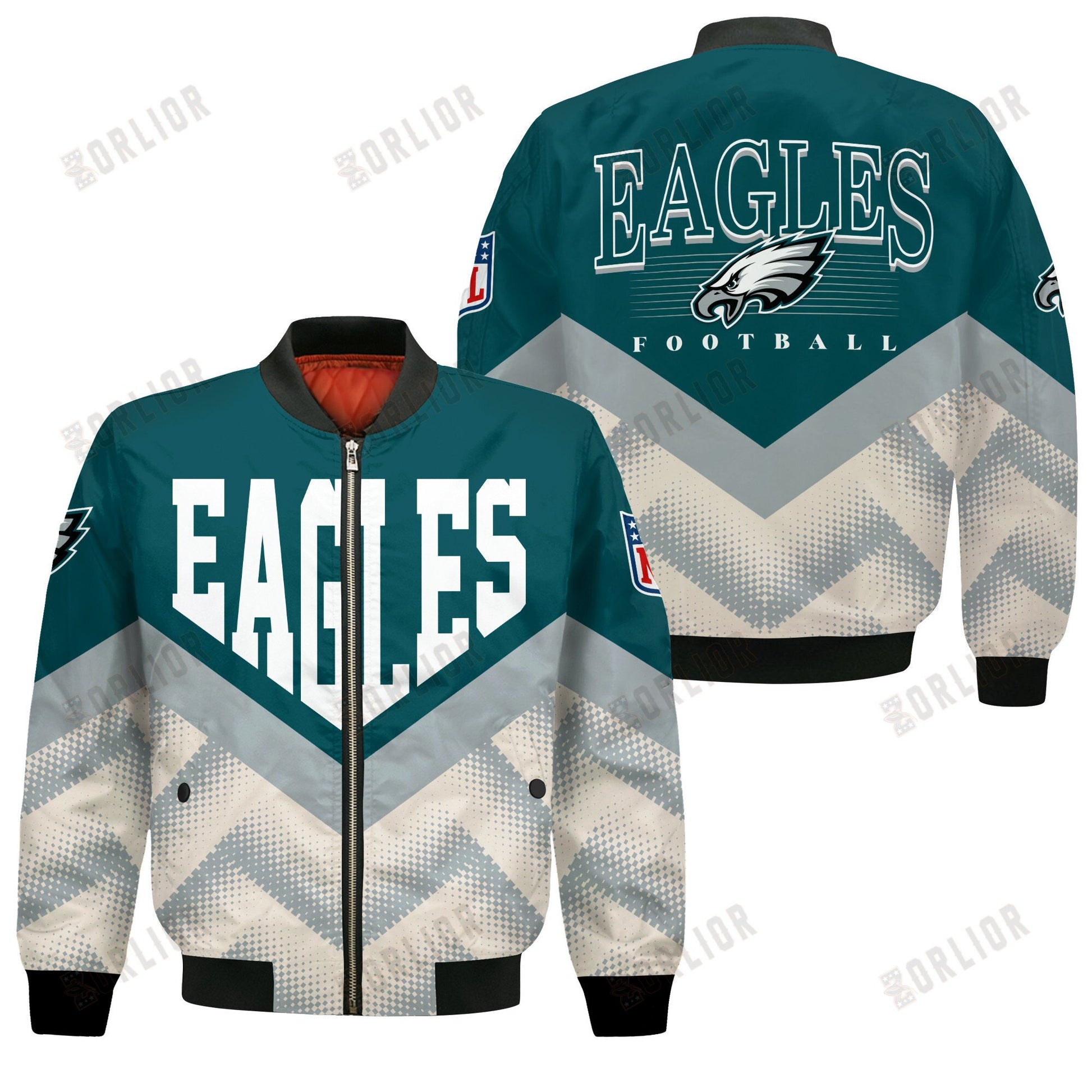 Philadelphia Eagles Football Team 2024 - 25 We Are One Bomber Jacket