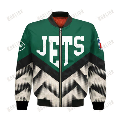 New York Jets Football Team 2024 - 25 We Are One Bomber Jacket