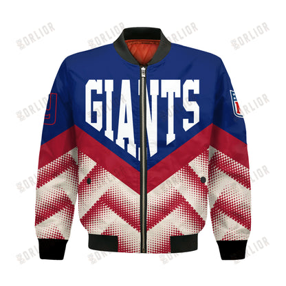 New York Giants Football Team 2024 - 25 We Are One Bomber Jacket