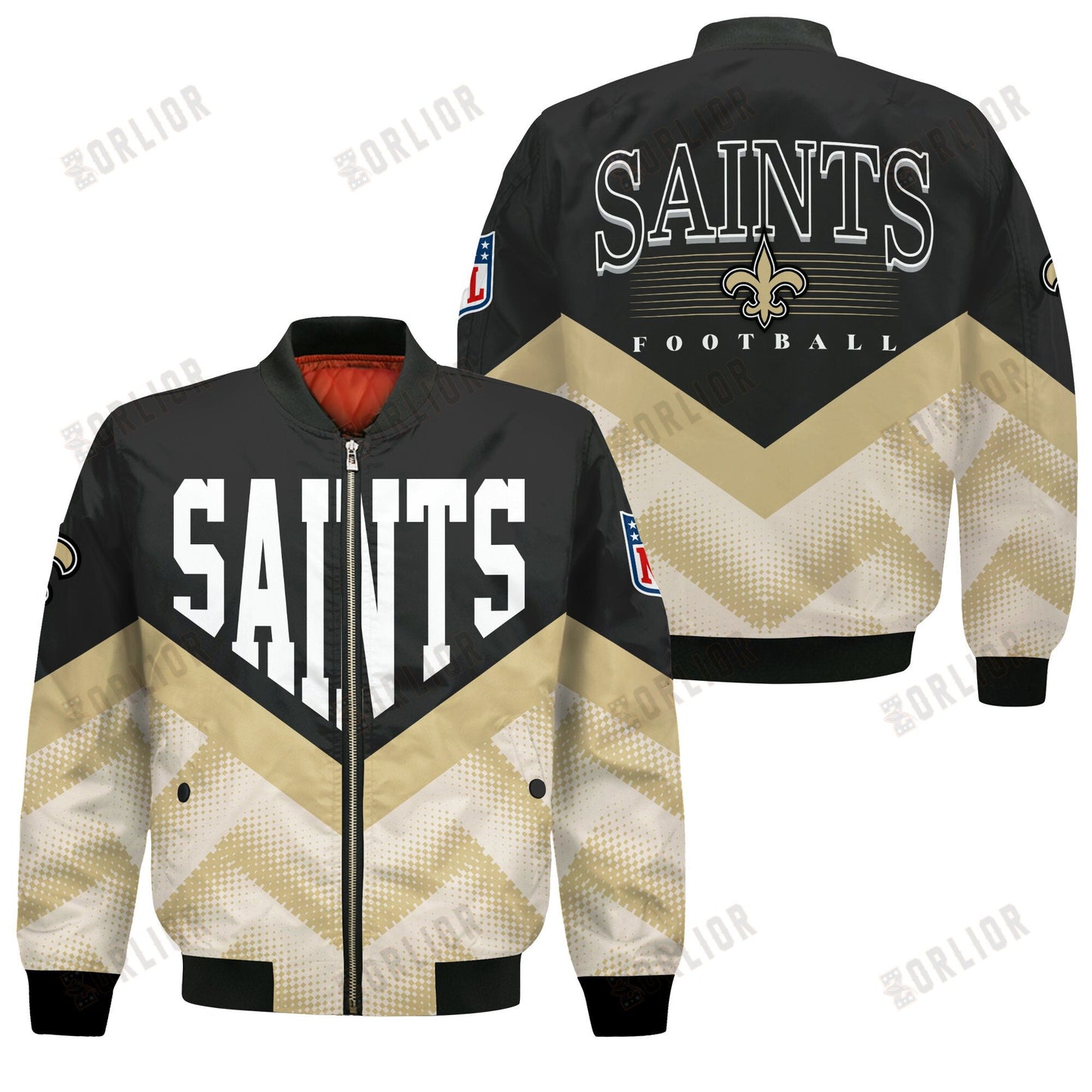 New Orleans Saints Football Team 2024 - 25 We Are One Bomber Jacket
