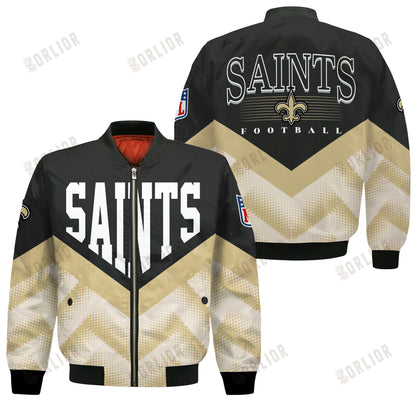 New Orleans Saints Football Team 2024 - 25 We Are One Bomber Jacket