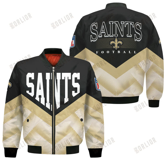 New Orleans Saints Football Team 2024 - 25 We Are One Bomber Jacket