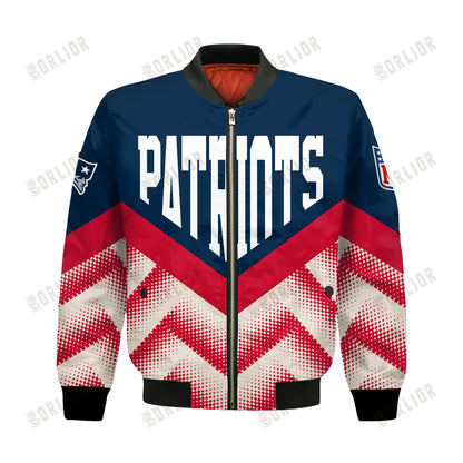 New England Patriots Football Team 2024 - 25 We Are One Bomber Jacket