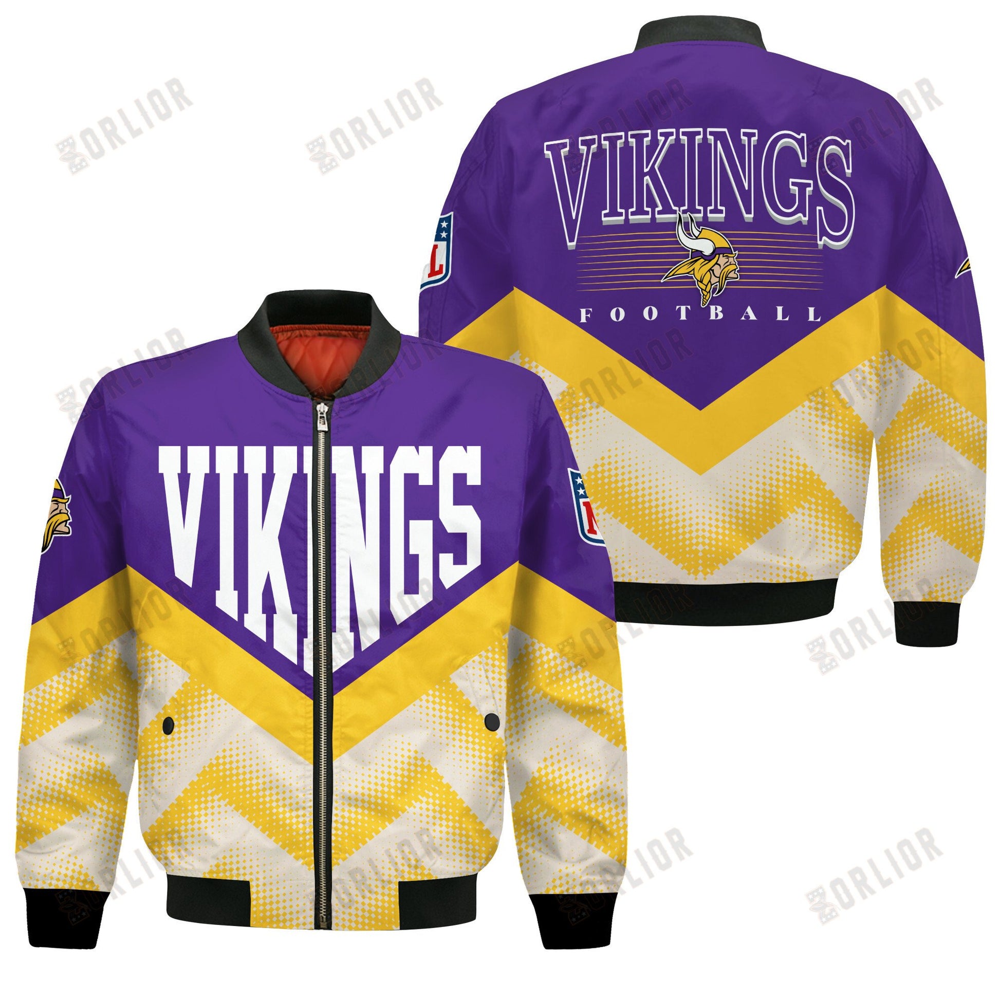 Minnesota Vikings Football Team 2024 - 25 We Are One Bomber Jacket