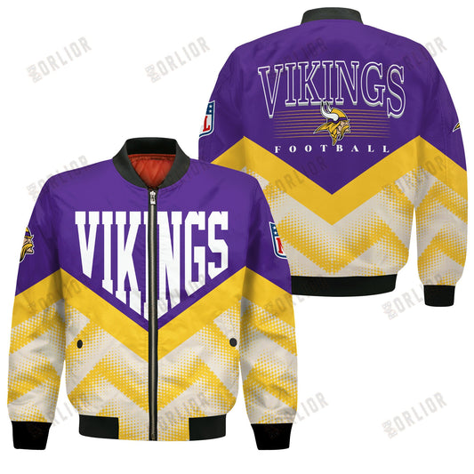 Minnesota Vikings Football Team 2024 - 25 We Are One Bomber Jacket